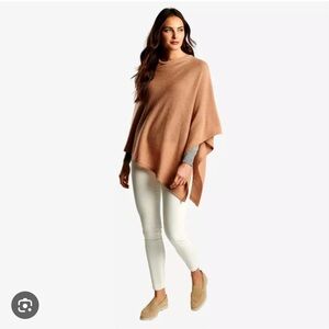 Peter Millar 100% Cashmere Camel Color Poncho Perfect Condition